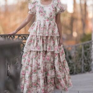 NWT JessaKae plus size Adeline lace ruffle dress 4x